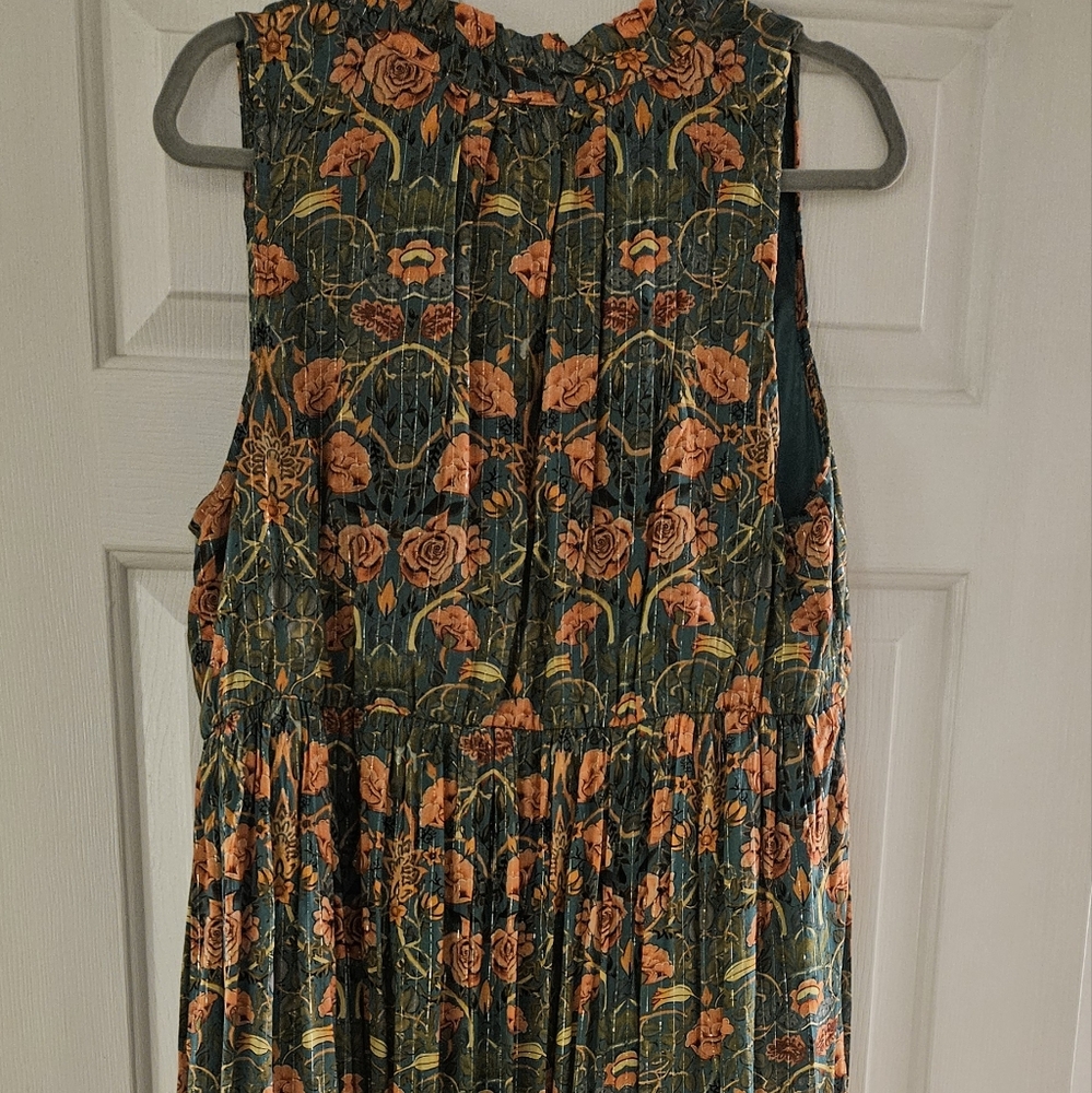 NATURAL LIFE Bohemien Orange and Green Floral Maxi Skirt - Picture 4 of 4